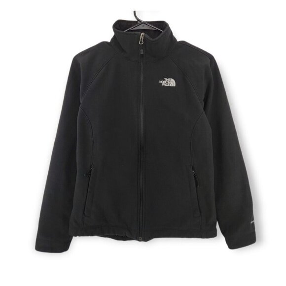 The North‎ Face Windwall Softshell Fleece Lined Jacket Womens Small Black - Picture 1 of 6